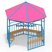 Беседка с лавками МАФ 4120 в Магадане Беседка с лавками МАФ 4120 в Магадане