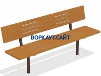 Диван уличный МАФ 1608 в Магадане