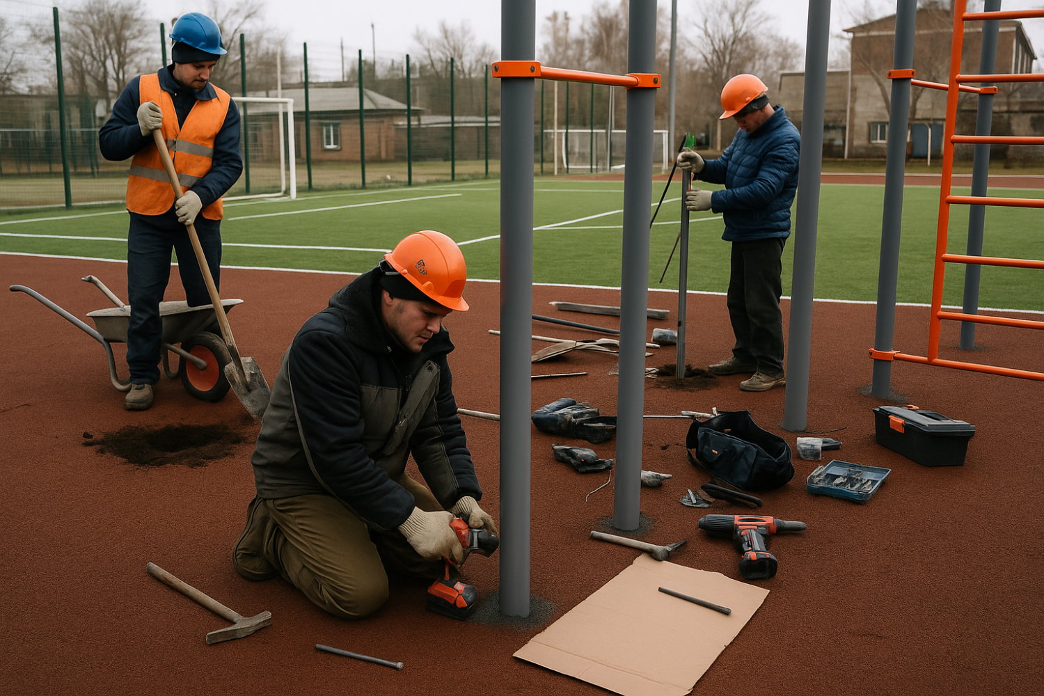 Монтаж спортивных объектов: правила, сроки, ошибки Монтаж спортивных объектов: правила, сроки, ошибки