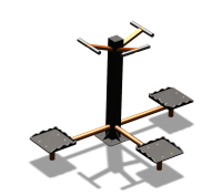 Уличный тренажер "Твистер тройной" УТ337 в Магадане