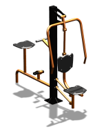 Уличный тренажер "Жим от груди Вело" УТ321 в Магадане