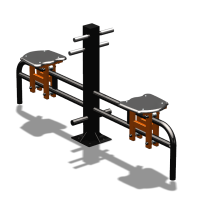 Уличный тренажер  "Каталка двойная"   УТ215 в Магадане