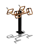 Уличный тренажер  "Штурвал двойной"  УТ201 в Магадане