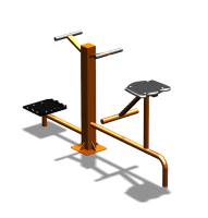 Уличный тренажер "Твистер стоя Твистер сидя" УТ323 в Магадане