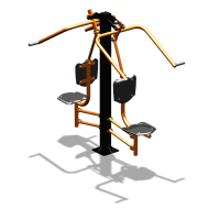 Уличный тренажер  "Верхняя тяга двойная"  УТ207 в Магадане