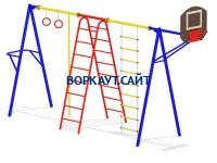 Гимнастический комплекс с баскетбольным щитом МАФ 3001 в Магадане