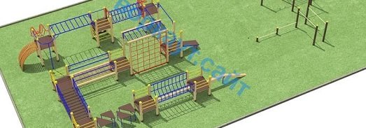 Проект спортплощадки с полосой препятствий в Магадане