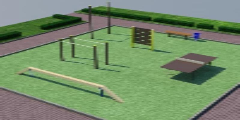 Проект спортплощадки мини спорт  в Магадане