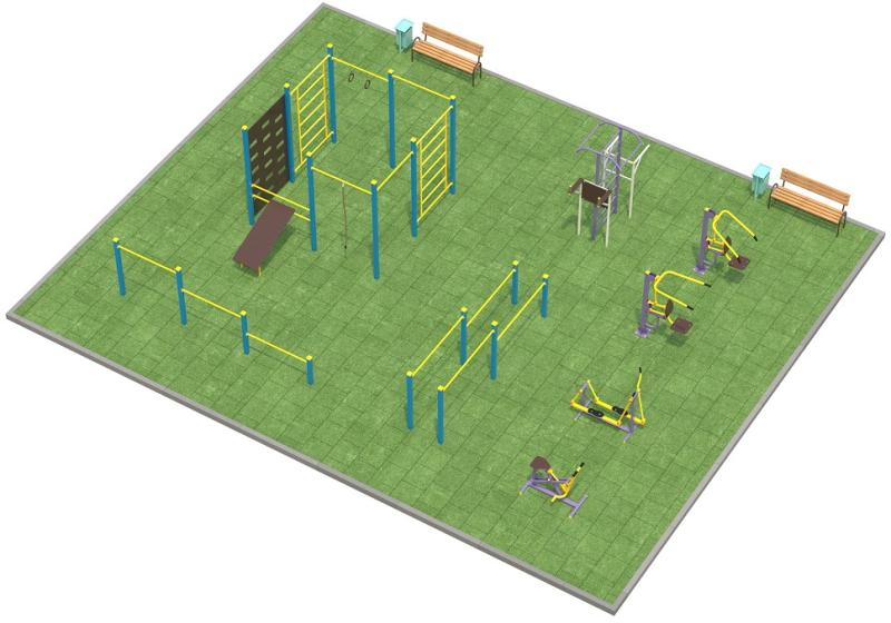 Проект спортплощадки 150 метров в Магадане в Магадане