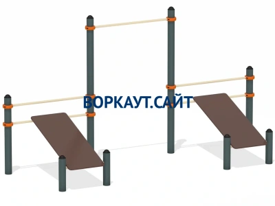 Воркаут с турником и двойной скамьей для пресса ВС-28 в Магадане