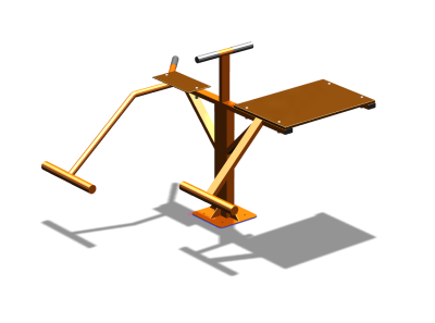 Уличный тренажер "Пресс Гиперэкстензия" УТ327 в Магадане