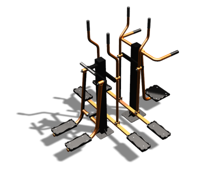 Уличный тренажер "Шпагат Маятник Лыжник двойной" УТ335 в Магадане