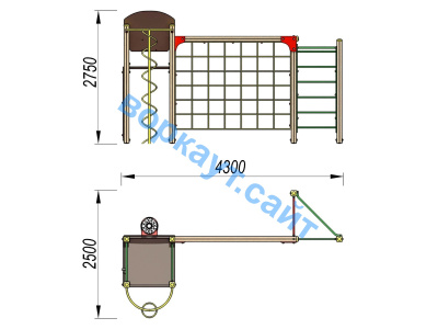 Детский спортивный комплекс Игровой ДСК 3111 в Магадане Детский спортивный комплекс Игровой ДСК 3111 в Магадане