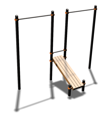 Воркаут турники со скамьей для пресса ВС-27 в Магадане