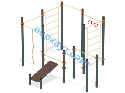 Спортивный комплекс воркаут ВС-47 в Магадане