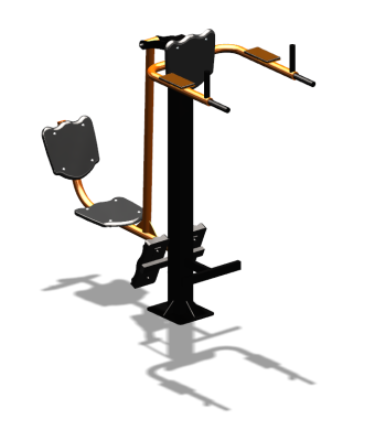 Уличный тренажер "Жим ногами Брусья Пресс" УТ329 в Магадане