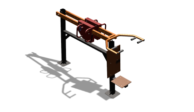 Силовой уличный тренажер  "Жим сидя"  УТ412 в Магадане