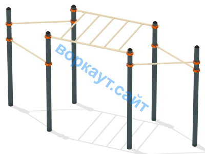 Турник разноуровневый с рукоходом ВС-26 в Магадане