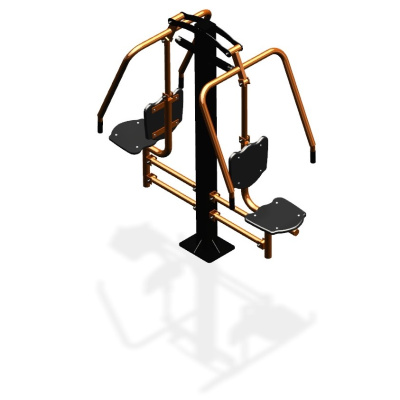 Уличный тренажер  "Жим от груди двойной" УТ204 в Магадане