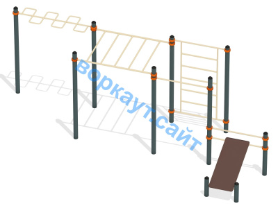 Спортивный комплекс воркаут ВС-45 в Магадане