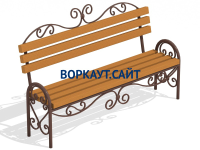 Лавочка кованная МАФ 1606 в Магадане