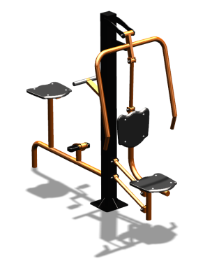 Уличный тренажер "Жим от груди Вело" УТ321 в Магадане