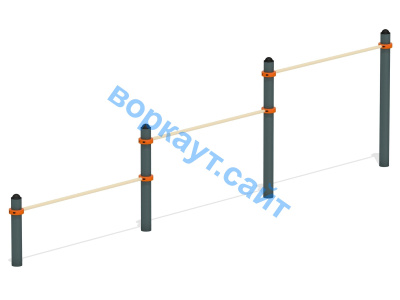 Каскад турников тройной ВС-6 в Магадане