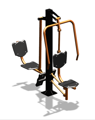 Уличный тренажер "Жим от груди Жим ногами" УТ304 в Магадане