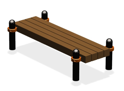 Воркаут скамья ВС-38 в Магадане
