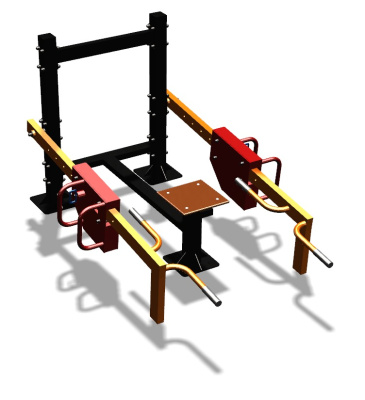 Силовой уличный тренажер  "Приседания/Шраги"  УТ413 в Магадане