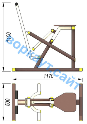 Уличный тренажер "Наездник " УТ 006 в Магадане