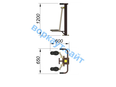 Уличный тренажер Атлетический комплекс УТ 010 в Магадане