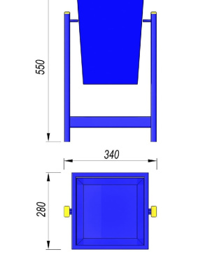 Урна МАФ 1630 в Магадане