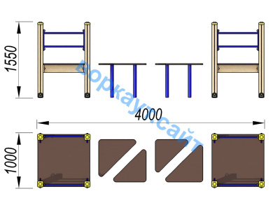 Детский спортивный комплекс Мостик ДСК 3114 в Магадане