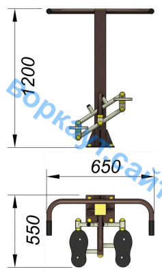 Уличный тренажер "Балансир" УТ 007 в Магадане