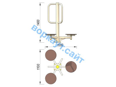 Уличный тренажер Орбита УТ 011 в Магадане