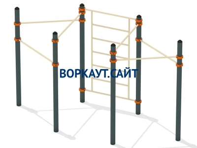 Воркаут турник разноуровневый с шведской стенкой ВС-25 в Магадане