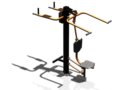Уличный тренажер "Верхняя тяга Брусья Пресс" УТ339 в Магадане
