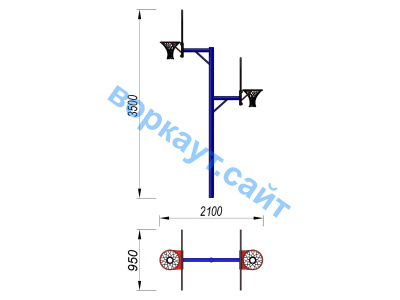 Баскетбольный щит двойной СИО 3511 в Магадане