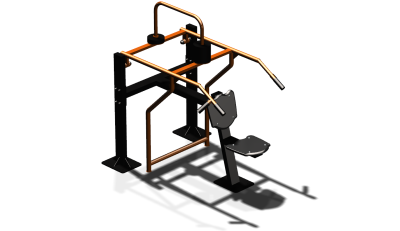 Силовой уличный тренажер  "Жим вверх сидя"  УТ403 в Магадане